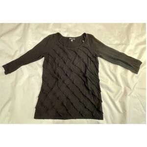 AGB Ruffle Layered‎ Top - Size M - Soft and cute!